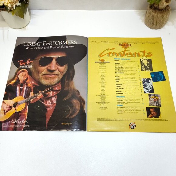 Hard Rock Cafe Magazine Featuring Dan Aykroyd As Elwood Blues 1980s Memorabilia - Picture 2 of 7